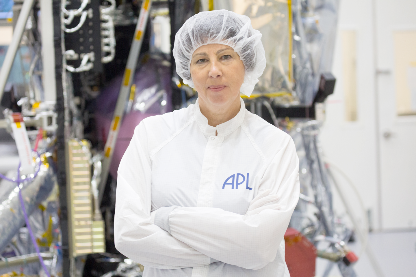 scientist in clean room