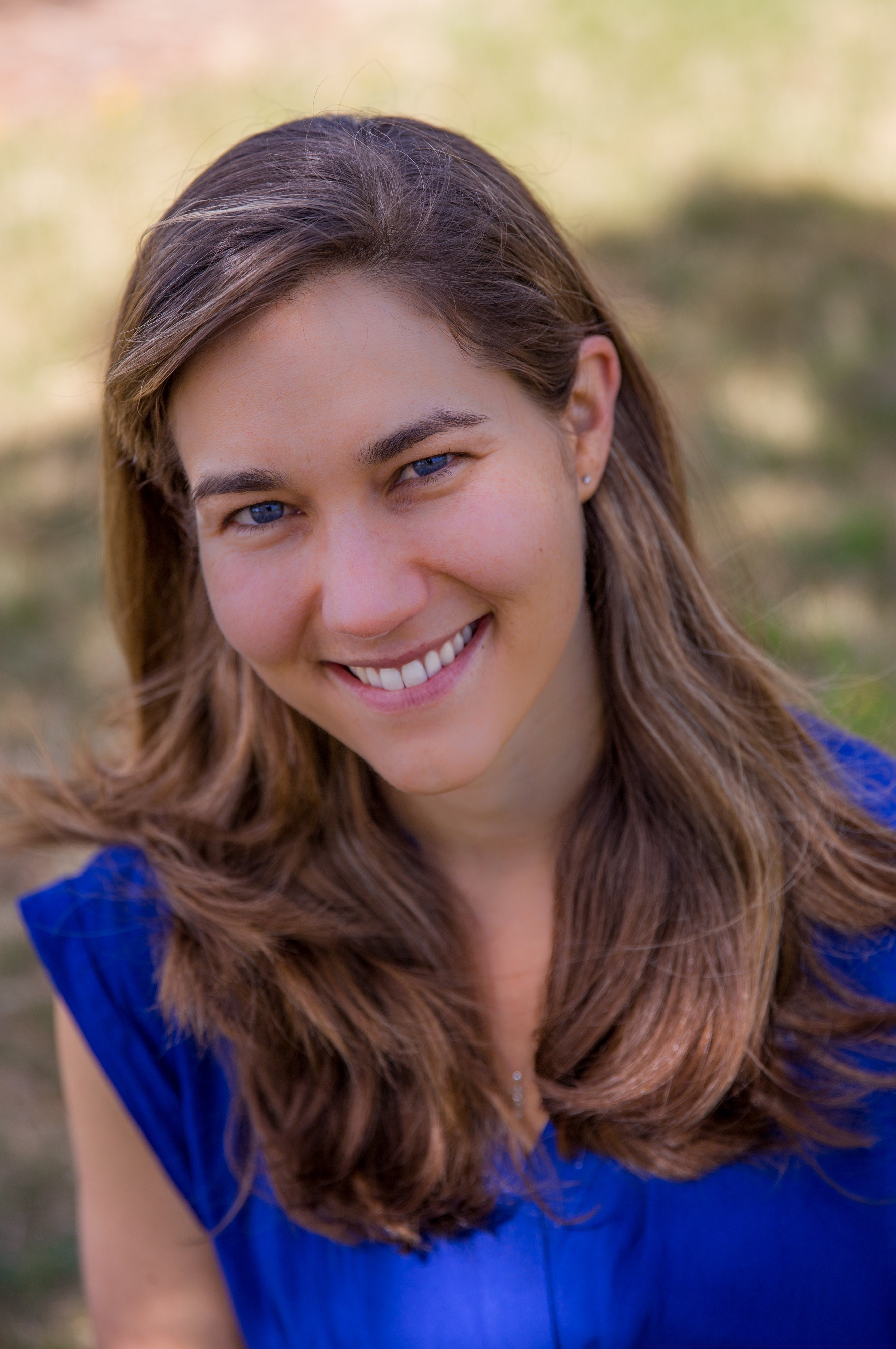 smiling woman outdoors